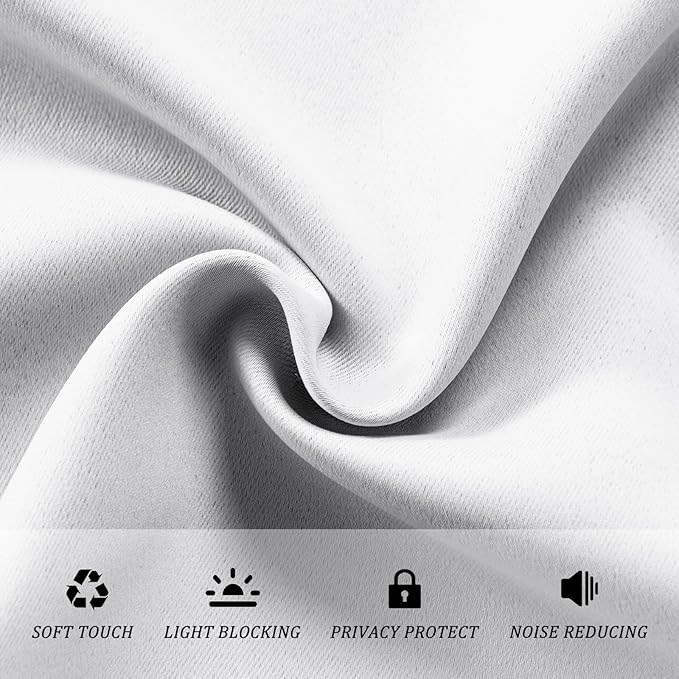 JIUZHEN Sliding Door Curtains, Room Divider Curtain - Image 4