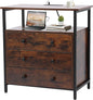 Edbuosy 3 Wooden Drawers Night Stand, 27 Inch Wide Nightstand by Edbuosy