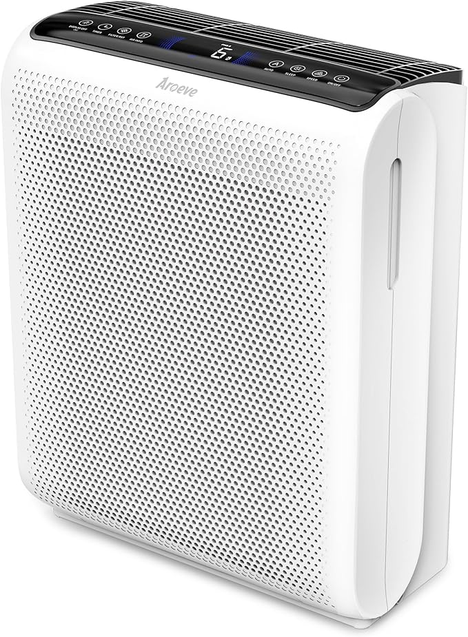 AROEVE Air Purifiers for Bedroom Home Large Room Up to 1504 Ft², 5 Layer Filter by AROEVE