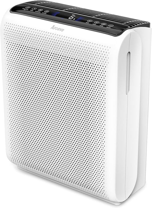AROEVE Air Purifiers for Bedroom Home Large Room Up to 1504 Ft², 5 Layer Filter by AROEVE