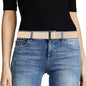 JASGOOD Women No Show Stretch Belt Elastic Web Strap Belt by JASGOOD