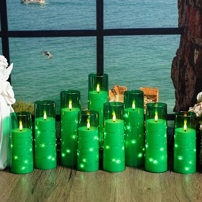 Flickering Flameless LED Candles, Battery Operated Candles 9 Pcs - Image 6