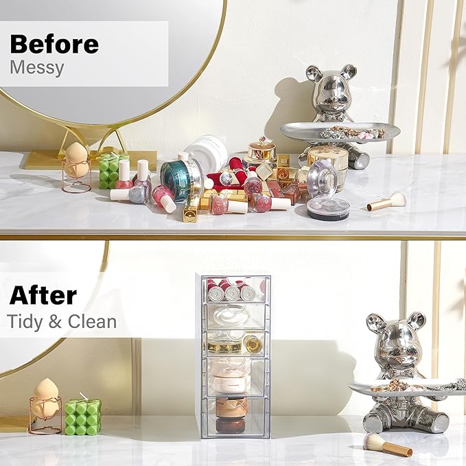 Prsildan Acrylic Drawer Makeup Organizer - Image 4