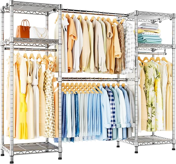 Ulif E7 Garment Rack, Heavy Duty Clothes Storage System by Ulif