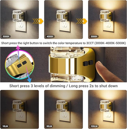 JandCase LED Night Light, Night Light3000K/4000K/5000K & 3 Brightness Levels - Image 2