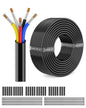 NAOEVO 14 Gauge Wire 5 Conductor Electrical Wire, 14 AWG Stranded PVC Cord by NAOEVO