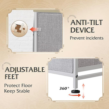 WLIVE 9-Drawer Dresser, Fabric Storage Tower - Image 7