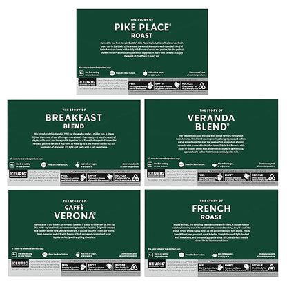 Starbucks K-Cup Coffee Pods, Starbucks Blonde, Medium and Dark Roast Hot or - Image 9