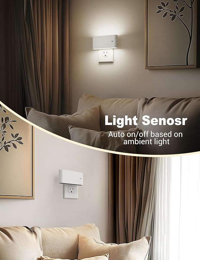 JandCase LED Night Lights Plug into Wall, Night Light - Image 3