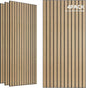 TO-TH Wood-Look Sound Panels, 4 Pack 47.2” x 23.6” Soundproof Wall Panels by TO-TH