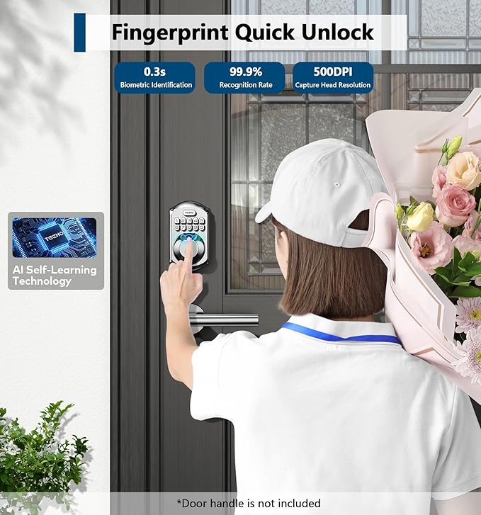 TEEHO TE002 Fingerprint Door Lock - Image 3