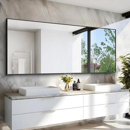 36x72inch Bathroom Mirror, Large Rectangular Wall Mirrors by Welcometocofeny