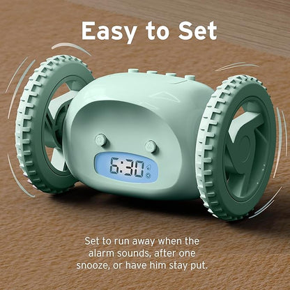 CLOCKY Extra Loud Alarm Clock for Heavy Sleepers on Wheels Rolls Runs Away - Image 4