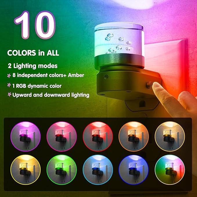 L LOHAS LED Night Light, Night Lights Plug into Wall, Color Changing Nursery - Image 3