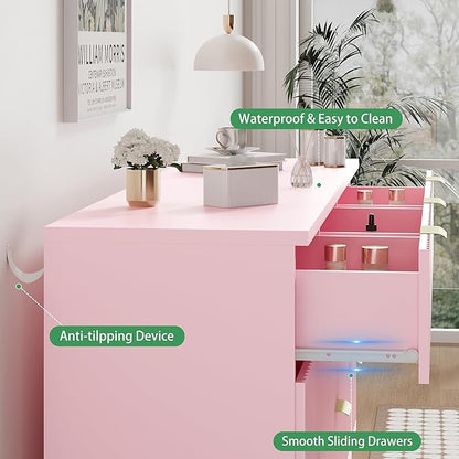 Xixini Fluted Dresser for Bedroom - Image 5