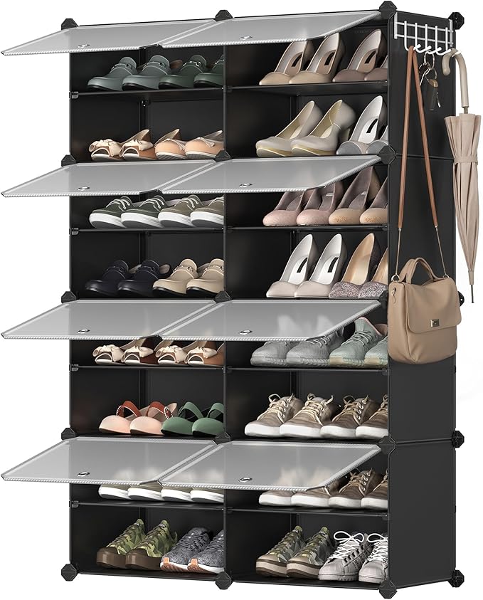 SONGMICS Shoe Rack Organizer, 8-Tier Shoe Storage Cabinet by SONGMICSbySONGMICSHOME