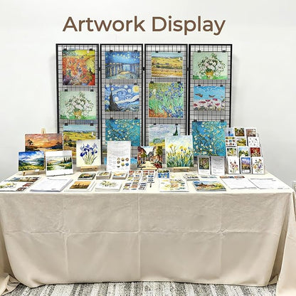 DEMEGA Grid Wall Panels Foldable Gridwall Panel Display Stand Art Show Display - Image 6