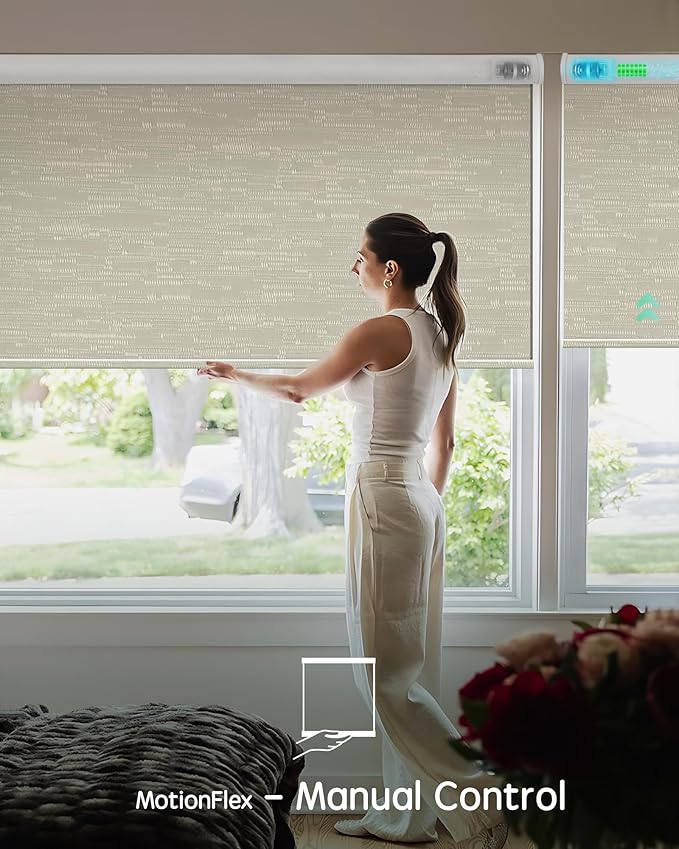 Yoolax Motorized Shades Dual Control, MotionFlex Motorized Roller Shades - Image 3