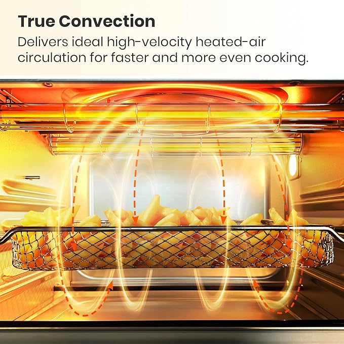 VAL CUCINA Retro Style Infrared Heating Air Fryer Toaster Oven, Extra Large - Image 3
