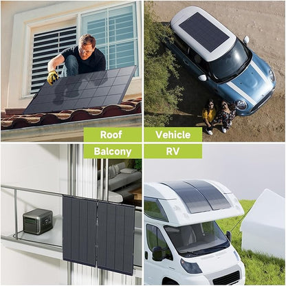 ALLPOWERS SF200 200W Flexible Solar Panel, Ultra-Thin 3mm Bendable - Image 4
