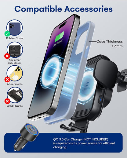 zeehoo wireless car charger, 15w fast charging, auto, package contents