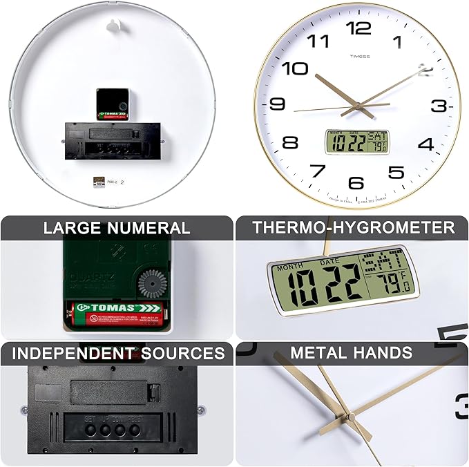 TIMESS Wall Clock, Ideal Modern Home, Office Decor - Image 6