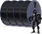 sunlu pla 3d printer filament, black, 4kg, main product view