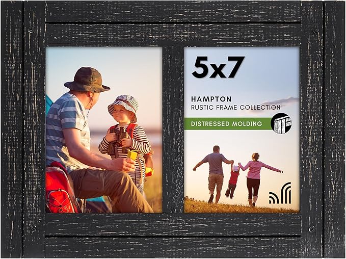 Americanflat Hinged 5x7 Double Picture Frame by Americanflat