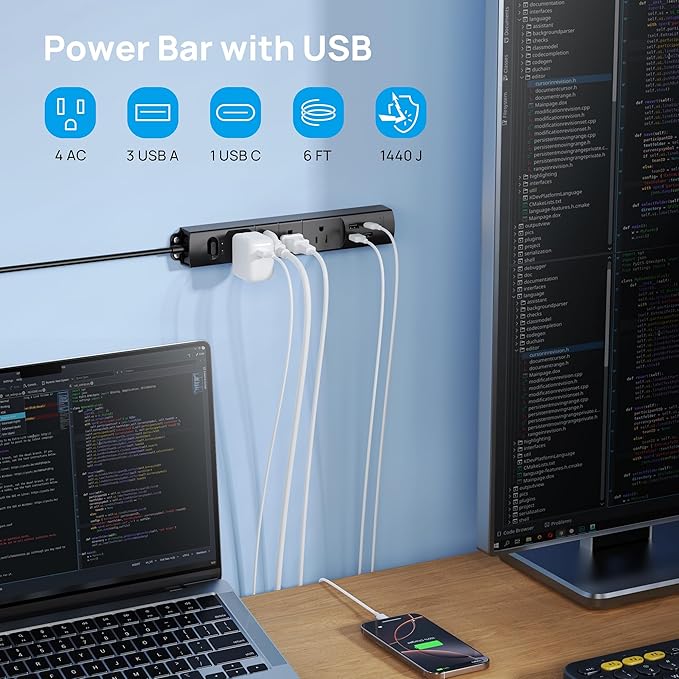 TROND Surge Protector Power Strip - Image 3