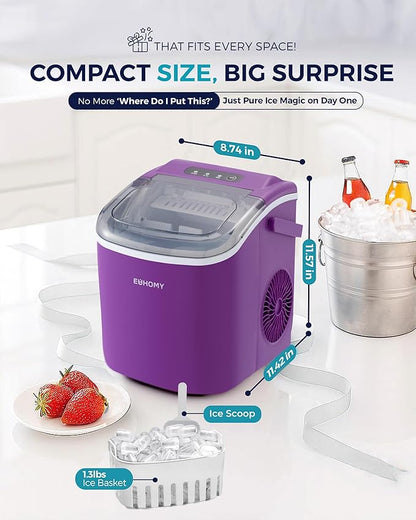 EUHOMY Countertop Ice Maker Machine - Image 9