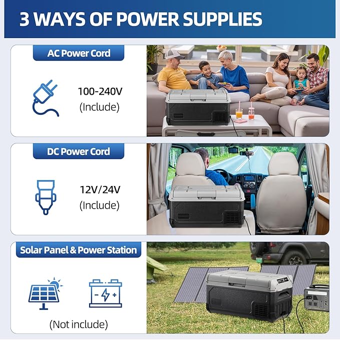 12V Car Refrigerator, 32QT Portable Fridge Freezer - Image 9