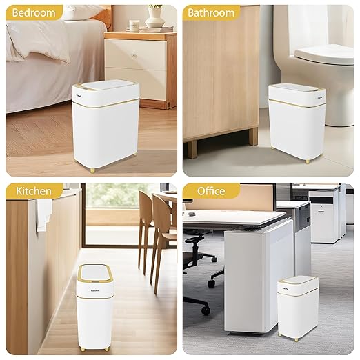 Pukomc 2.3 Gallon / 9L Automatic Adsorption Sensor Trash Can, Slim Fashionable - Image 8