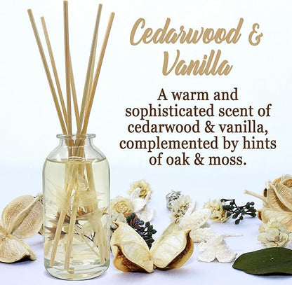 Urban Naturals Cedarwood & Vanilla Reed Diffuser Set | Made - Image 2
