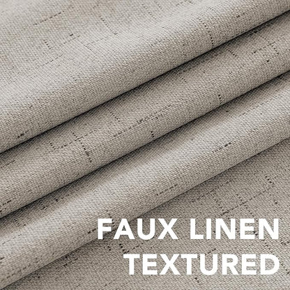 H.VERSAILTEX Linen Curtains 100% Blackout Curtains - Image 4