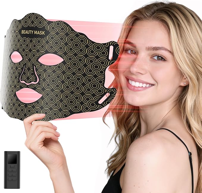 Red Light Therapy for Face & Neck, 7-1 Colors LED Light Therapy mask, by Unknown
