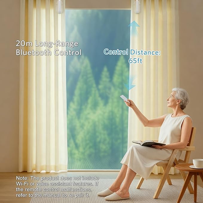 Tripvyantic Automatic Curtain Opener Smart Motorized: 2-Pack Heavy Duty 20KG - Image 6