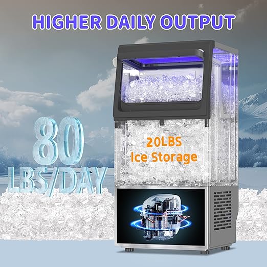 Commercial Nugget Ice Maker 80Lbs/24H - Image 2