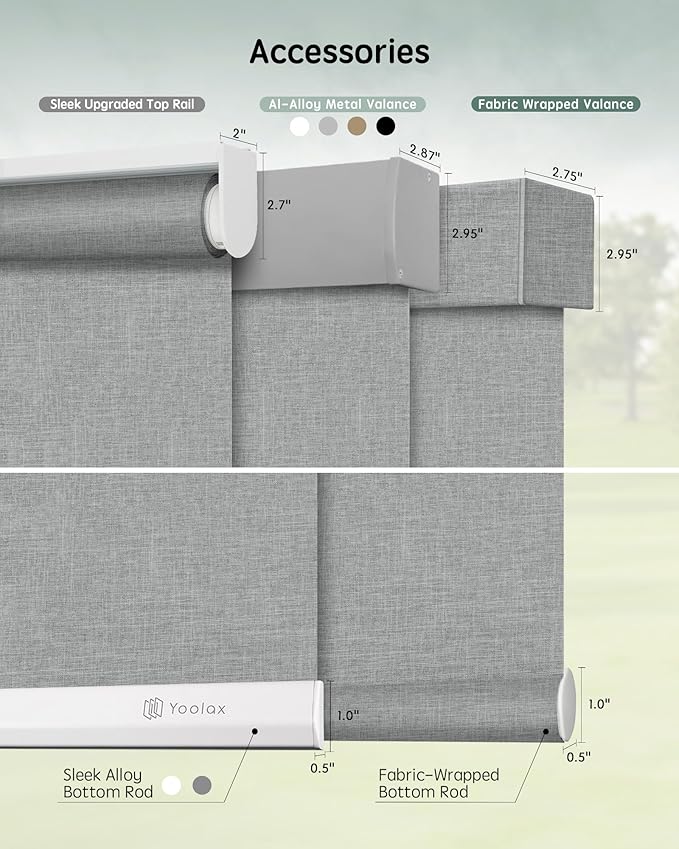 Yoolax Motorized Blinds with Remote, Automatic Window Shades Work with Alexa - Image 5