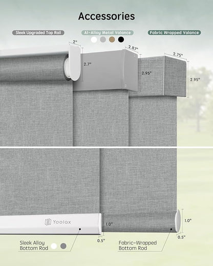 Yoolax Motorized Blinds with Remote, Automatic Window Shades Work with Alexa - Image 5