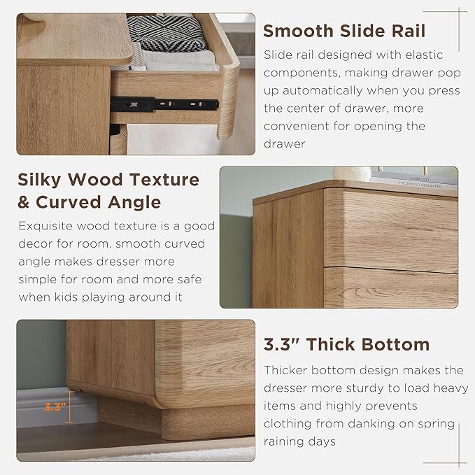 JXQTLINGMU 9 Drawer Dresser for Bedroom, Chest of Drawers TV Stand for Living - Image 4