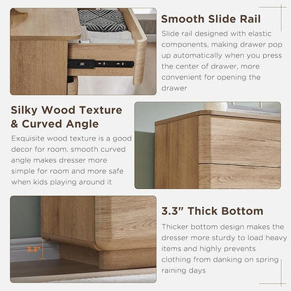 JXQTLINGMU 9 Drawer Dresser for Bedroom, Chest of Drawers TV Stand for Living - Image 4