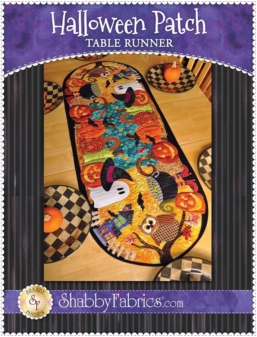 Halloween Patch Table Runner Pattern by Shabby Fabrics