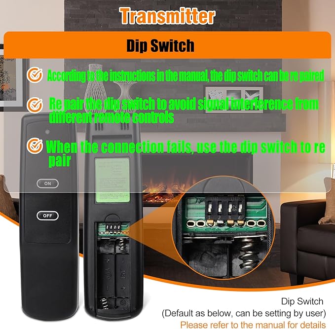 Primary Fireplace Remote Control.for Standard Millivolt Gas Valves.Fit - Image 8