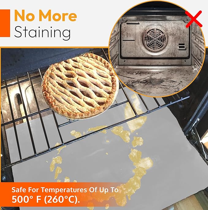 Oven Liners for Bottom of Oven, Heavy Duty Liner for Bottom of Electric Range - Image 2
