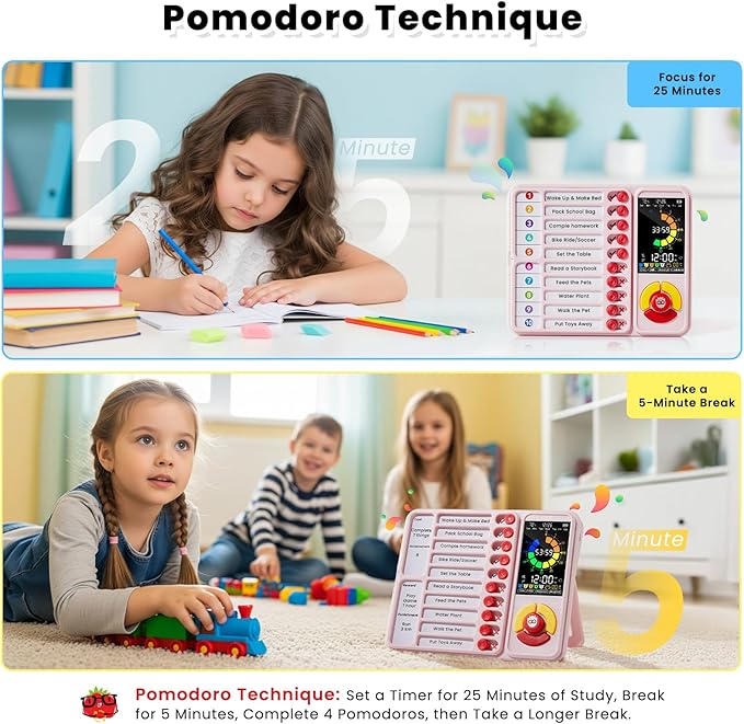 ADHD Tool for Kids, 5-in-1 Visual Timer - Image 3