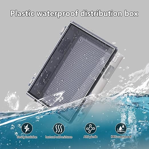 ABS Electrical Junction Box, Ventilated Design, Cable Grommets, IP65 Waterproof - Image 3