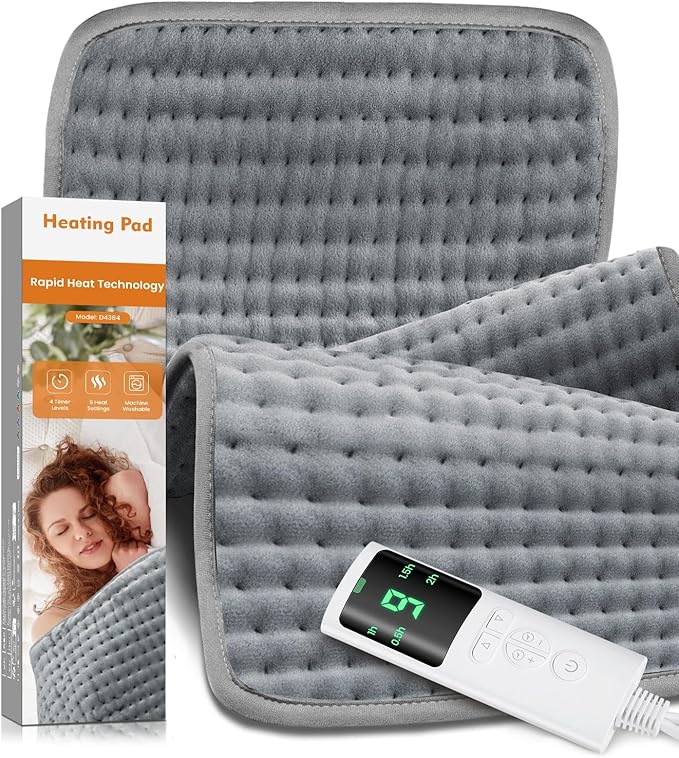 17''×33'' Heating Pad for Back Pain, Electric Heating Pad by Jaspcy