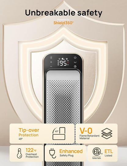 DREO Space Heater Indoor, 3 Modes, Overheating & Tip-Over Protection, Electric - Image 5