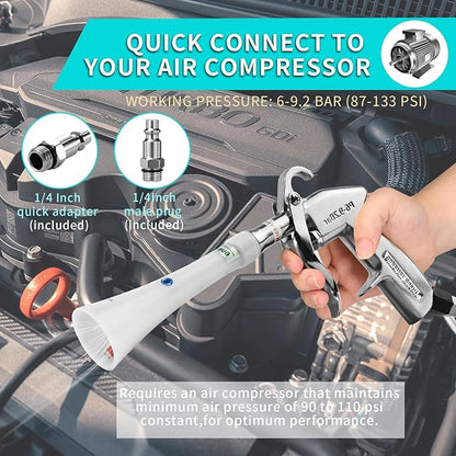 Tornado Dry Cleaning Gun with Brass Adjustable Air Flow Nozzle, Air Blower Gun - Image 4