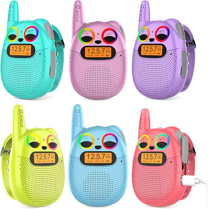 Qniglo Walkie Talkies for Kids Rechargeable, 3-14 Year Old Girls, Boys Gifts by QNIGLO